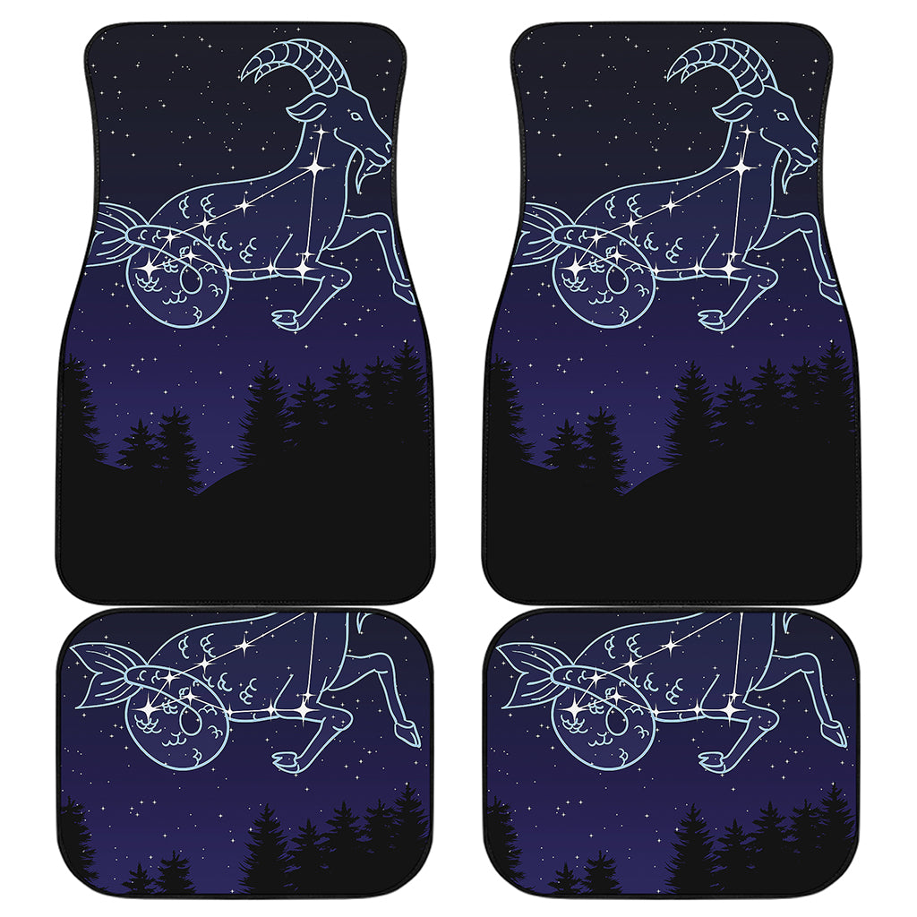 Capricorn Constellation Print Front and Back Car Floor Mats