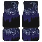Capricorn Constellation Print Front and Back Car Floor Mats