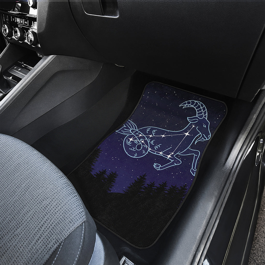 Capricorn Constellation Print Front and Back Car Floor Mats