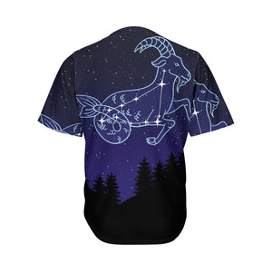 Capricorn Constellation Print Men's Baseball Jersey