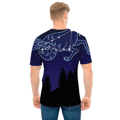 Capricorn Constellation Print Men's T-Shirt
