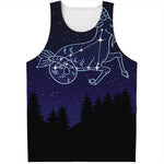 Capricorn Constellation Print Men's Tank Top