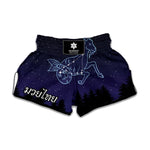 Capricorn Constellation Print Muay Thai Boxing Shorts
