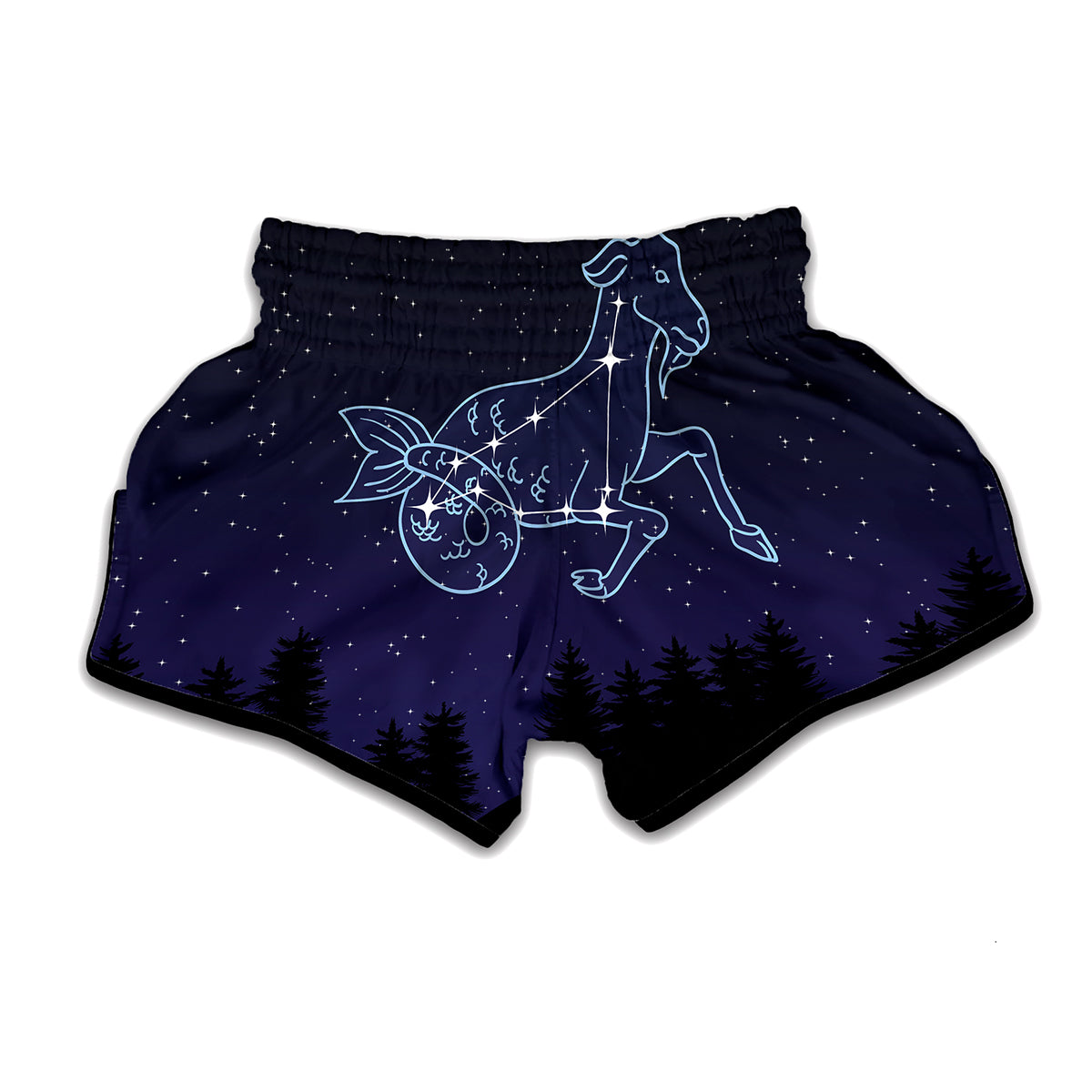 Capricorn Constellation Print Muay Thai Boxing Shorts