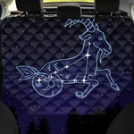 Capricorn Constellation Print Pet Car Back Seat Cover