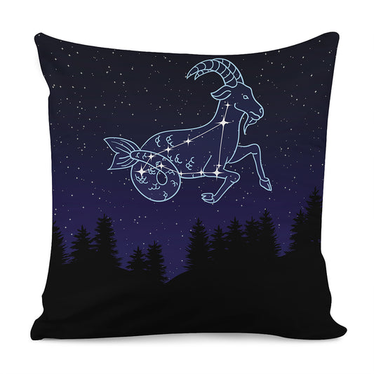 Capricorn Constellation Print Pillow Cover