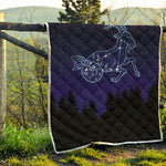 Capricorn Constellation Print Quilt