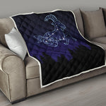 Capricorn Constellation Print Quilt