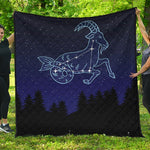 Capricorn Constellation Print Quilt