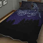 Capricorn Constellation Print Quilt Bed Set