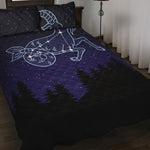 Capricorn Constellation Print Quilt Bed Set
