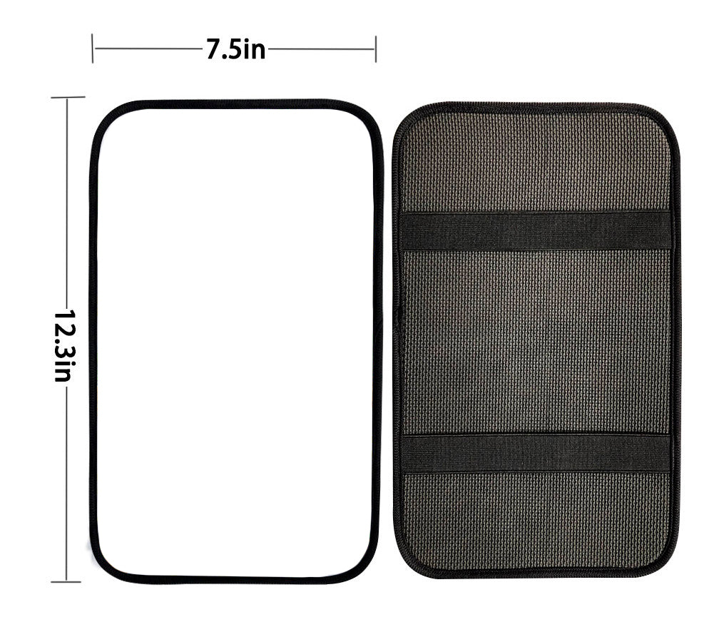 Hipster Pug Print Car Center Console Cover