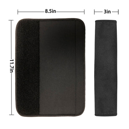 Japanese Samurai Girl Print Car Seat Belt Covers