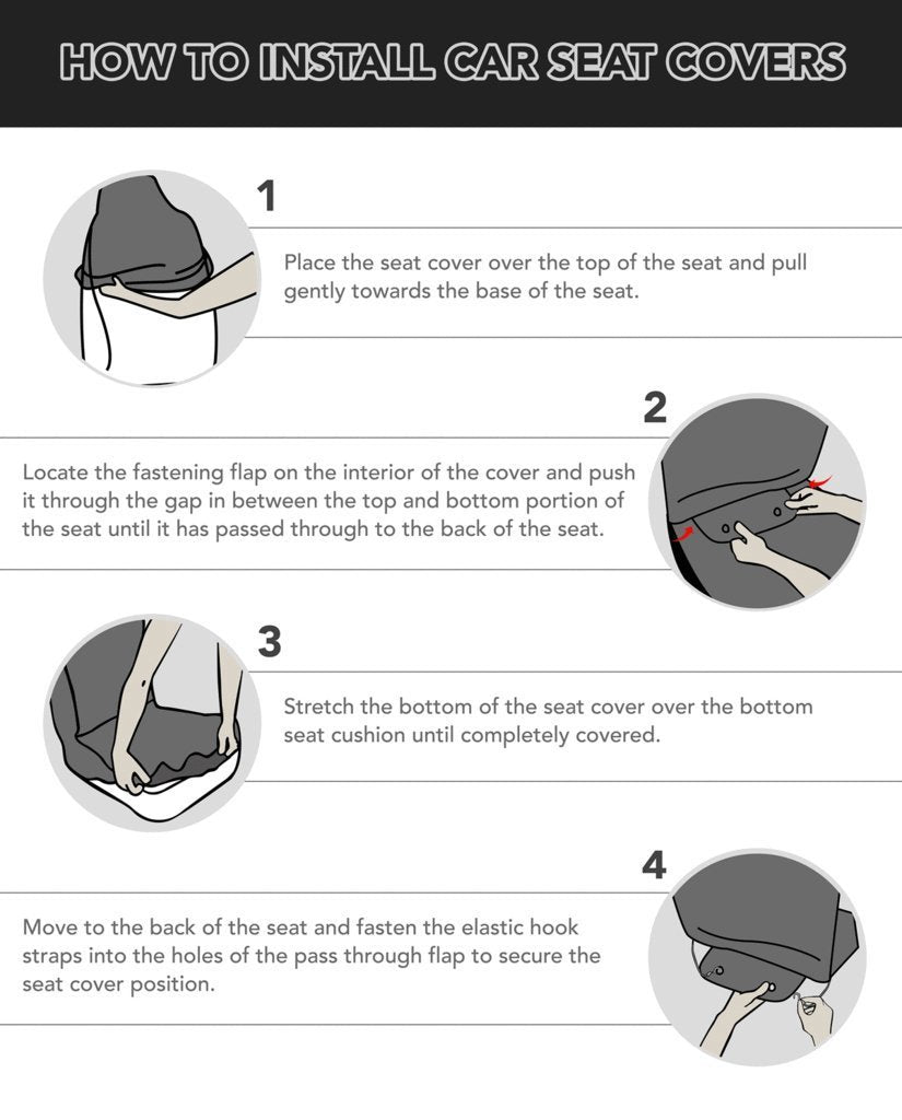 Teal Purple Mermaid Scales Pattern Print Universal Fit Car Seat Covers