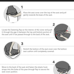 Caravan Camping Pattern Print Universal Fit Car Seat Covers