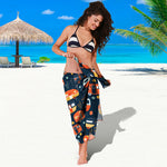 Caravan Camping Pattern Print Beach Sarong Wrap