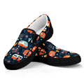 Caravan Camping Pattern Print Black Slip On Sneakers