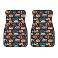 Caravan Camping Pattern Print Front Car Floor Mats