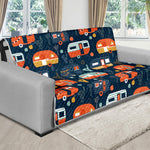 Caravan Camping Pattern Print Futon Protector