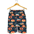 Caravan Camping Pattern Print Men's Shorts