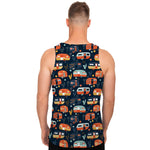 Caravan Camping Pattern Print Men's Tank Top