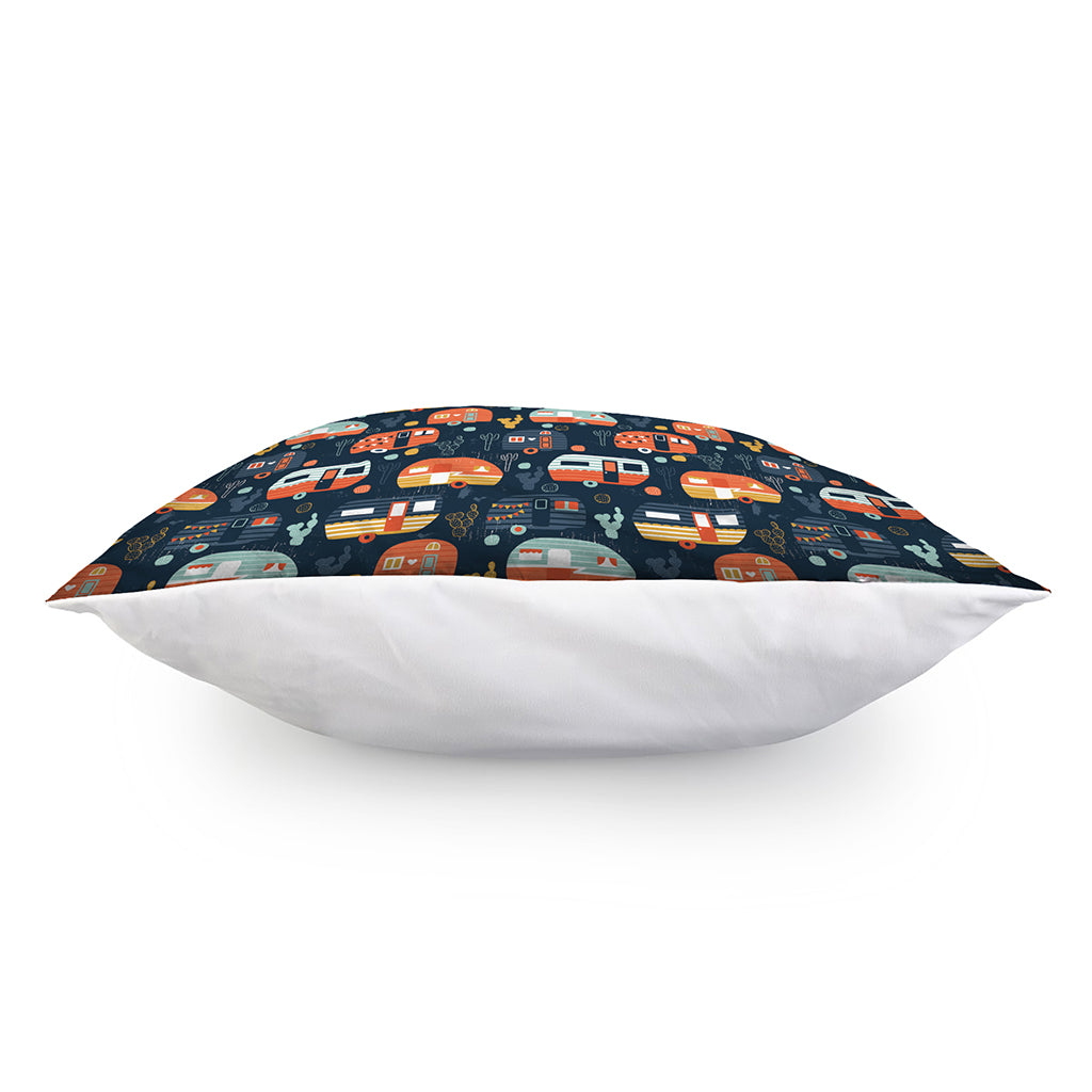 Caravan Camping Pattern Print Pillow Cover