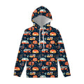 Caravan Camping Pattern Print Pullover Hoodie
