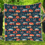 Caravan Camping Pattern Print Quilt