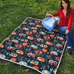 Caravan Camping Pattern Print Quilt