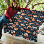 Caravan Camping Pattern Print Quilt