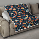 Caravan Camping Pattern Print Quilt