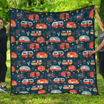 Caravan Camping Pattern Print Quilt