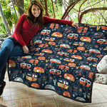 Caravan Camping Pattern Print Quilt