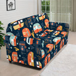 Caravan Camping Pattern Print Sofa Cover