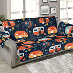 Caravan Camping Pattern Print Sofa Protector