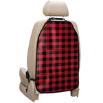 Cardinal Red Buffalo Check Pattern Print Car Seat Organizers
