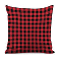 Cardinal Red Buffalo Check Pattern Print Pillow Cover