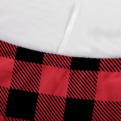 Cardinal Red Buffalo Check Pattern Print Sofa Cover