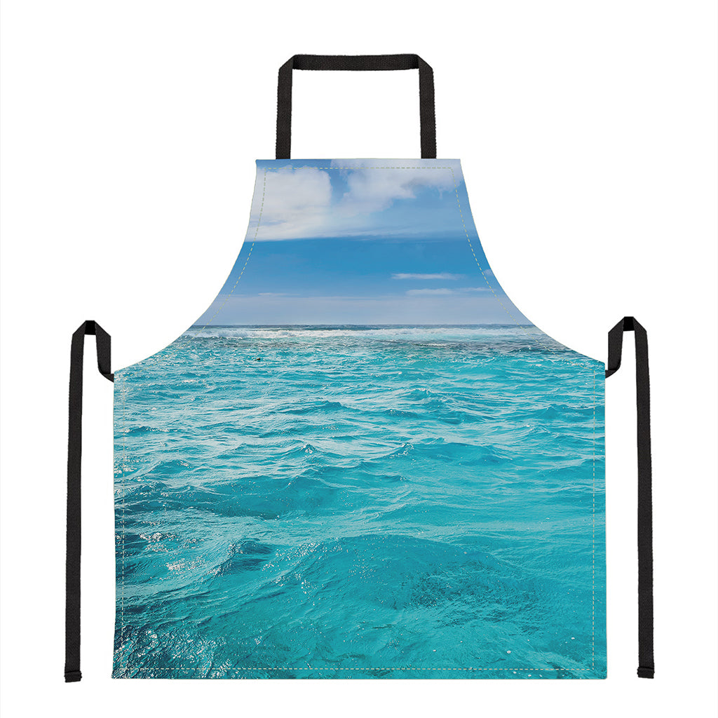 Caribbean Ocean Print Apron