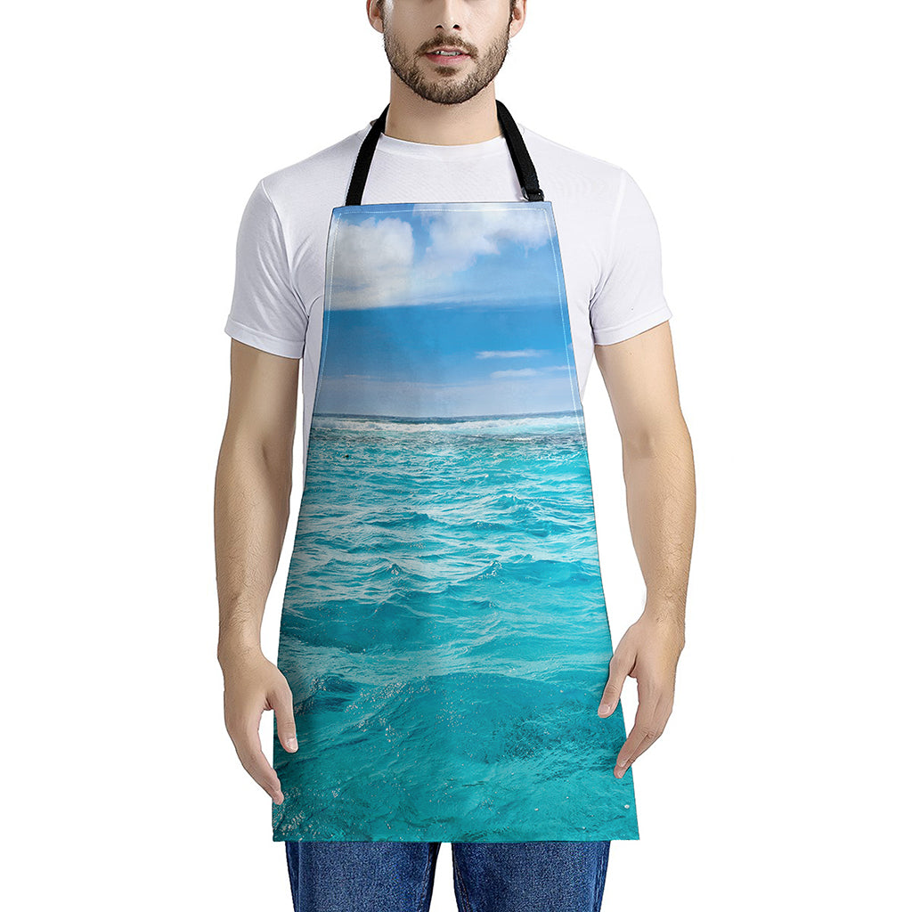 Caribbean Ocean Print Apron