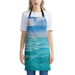 Caribbean Ocean Print Apron