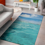 Caribbean Ocean Print Area Rug