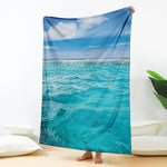 Caribbean Ocean Print Blanket