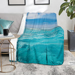 Caribbean Ocean Print Blanket