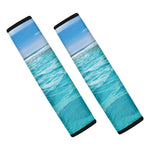 Caribbean Ocean Print Car Seat Belt Covers