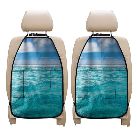 Caribbean Ocean Print Car Seat Organizers