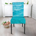 Caribbean Ocean Print Dining Chair Slipcover