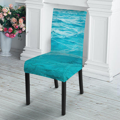 Caribbean Ocean Print Dining Chair Slipcover