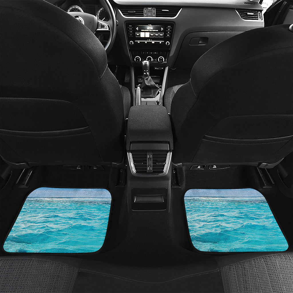 Caribbean Ocean Print Front and Back Car Floor Mats