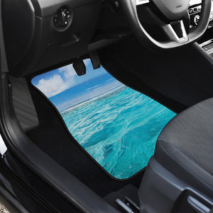 Caribbean Ocean Print Front and Back Car Floor Mats